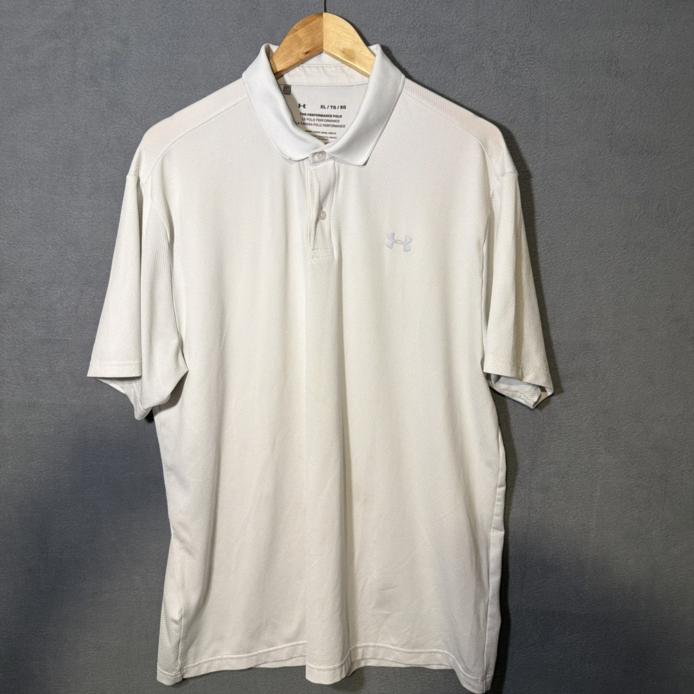 Under Armour Men's Golf Heat Gear Polo Shirt Size XL.
